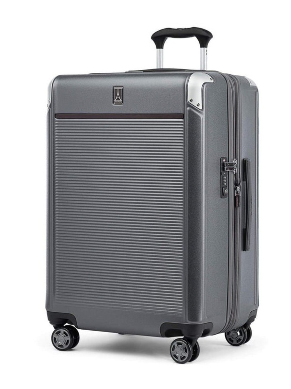 Travelpro Platinum Elite Medium Check-In Spinner Hard-Side Luggage Metallic Gray